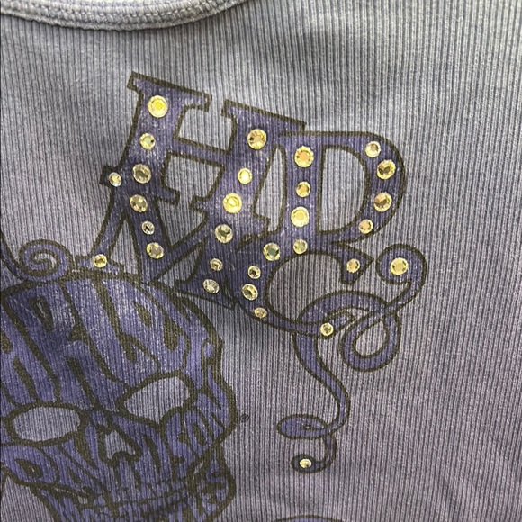 Harley-Davidson Graphic Blue and Purple Tank Top - Picture 2 of 5